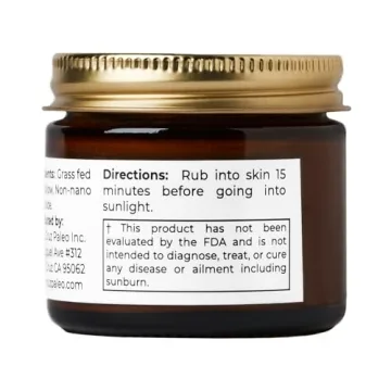 Santa Cruz Paleo Beef Tallow and Zinc Sun Balm Natural Sunscreen