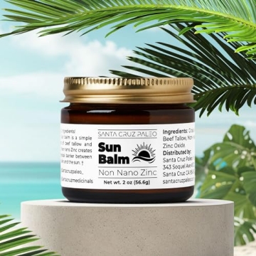 Santa Cruz Paleo Beef Tallow and Zinc Sun Balm Natural Sunscreen