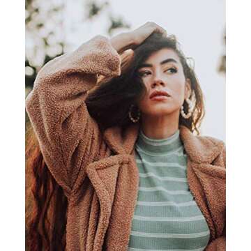 Pearl Hoop Earrings for Women Lightweight Faux Pearl Beaded Earrings Open Hoop Dangle Earrings Bridal Gifts (pure pearls hoop style)