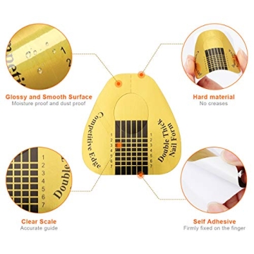AHIER 200PCS Nail Extension Forms for Stunning Nails