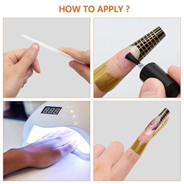 AHIER 200PCS Nail Extension Forms for Stunning Nails