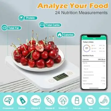 Smart Food Scale - Digital Food Scales Grams and Ounces with Nutritional Calculator, Food Scale for ...