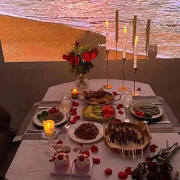 6PCS French Honey Gold Candle Holders,Set of 6 Tall Taper Candlestick fit for 3/4" Thick Pillar Candle&Led Modern Metal Candle Stands Decorative Table Centerpieces for Dinning Party Church,Decorative