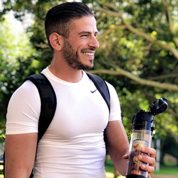 Mami Wata Fruit Infuser Water Bottle - 24 oz Stylish Design