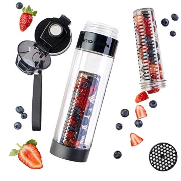Mami Wata Fruit Infuser Water Bottle - 24 oz Stylish Design