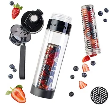 Mami Wata Fruit Infuser Water Bottle - 24 oz Stylish Design
