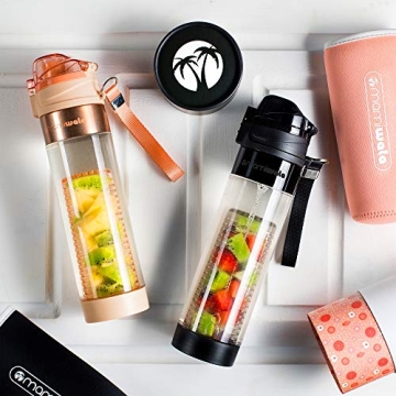 Mami Wata Fruit Infuser Water Bottle - 24 oz Stylish Design