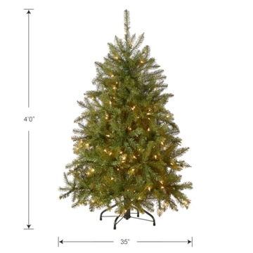 National Tree Company 4ft Pre-Lit Dunhill Fir Christmas Tree