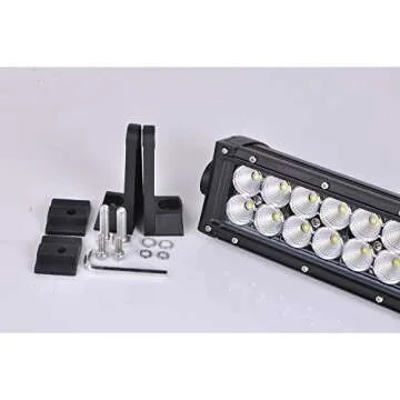 Omotor Jeep Light Bar with Mounting Brackets & 300w LED