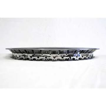 Set of 4 16" SS Chrome 1 1/2" Deep Wheel Trim Rings
