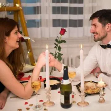 Simeitol Glass Candlestick Holders Bulk, 6PCS Gold Taper Candle Holders for Table Centerpiece, Gold Tall Candle Stick Holder Stand for Wedding Decorations, Birthday, Christmas Table Decor