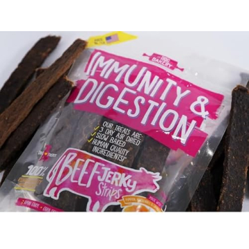 Premium Beef Jerky Dog Treats Made in USA for Immunity Digestion