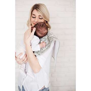 Copper Pearl Premium Baby Burp Cloths - 3-Pack Large Cotton Burp Cloths, Extra Soft Spit Up Rags with 3 Absorbent Layers, Perfect for Baby Boy and Baby Girl Gifts (21" x 10" Size, Alta Set)