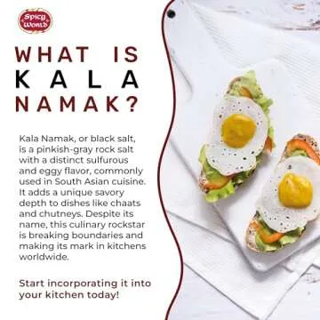 Spicy World Kala Namak Indian Black Salt 14 oz - Vegan, Pure, Unrefined, Non-GMO & Natural