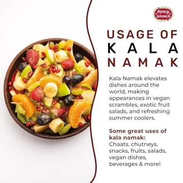 Spicy World Kala Namak Indian Black Salt 14 oz - Vegan, Pure, Unrefined, Non-GMO & Natural