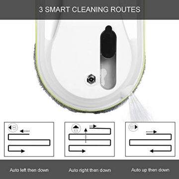 Sophinique Robot Window Cleaner with Double-Sided Spray