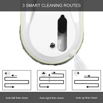 Sophinique Robot Window Cleaner with Double-Sided Spray