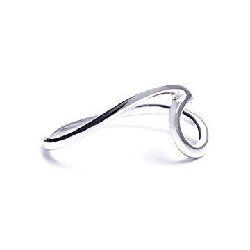 Pura Vida Silver Ocean Wave Ring - .925 Handcrafted Sterling Silver, Ocean Inspired