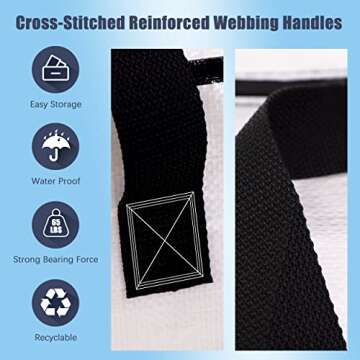 HOMESURE Extra Large Moving Bags - 4 Pack Durable Storage Totes