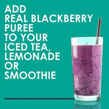 Funkin Blackberry Puree | 100% Real Fresh Fruit Juice for Cocktails, Drinks, Smoothies, Cooking 2.2 lbs with No Added Preservatives or Flavorings | Gluten Free