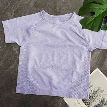 Seamless Athletic Crop Top for Women - Perfect Workout Shirt