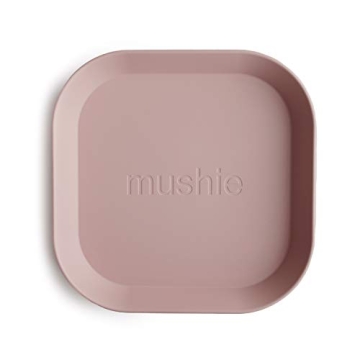 Mushie Kids Dinnerware Plates - Set of 2, Blush