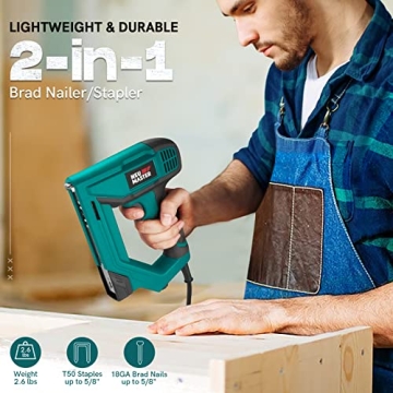 Versatile NEU MASTER NTC0060 Electric Brad Nailer and Staple Gun