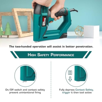 Versatile NEU MASTER NTC0060 Electric Brad Nailer and Staple Gun