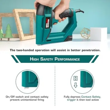 Versatile NEU MASTER NTC0060 Electric Brad Nailer and Staple Gun