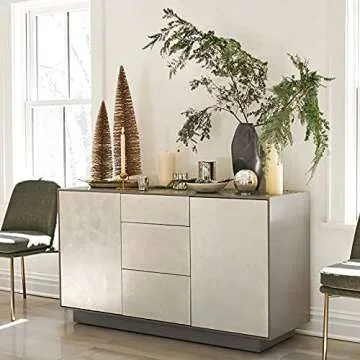 Luvong Textured Taper Gold Candlestick Holders Set of 4