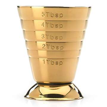 Barfly Drink Measure, 2.5 oz, Gold
