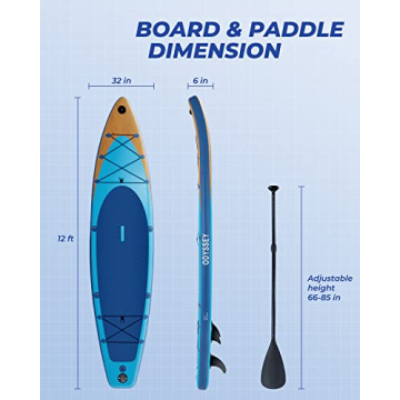 Valwix Paddle Board w/Electric Pump & Camera Mount
