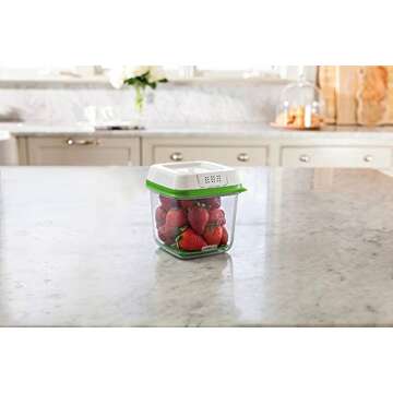 Rubbermaid Produce Food Storage, 6.3 Cup, Green