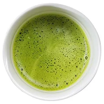 Matcha Tea Set Includes Matcha Bowl, Whisk and Stand for Traditional Japanese Tea Ceremony or Everyday Use by Princeton Wares. (Plum Blossum White)