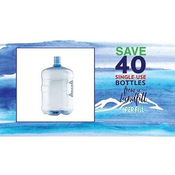 New Wave Enviro BPA Free 5-Gallon PET Bottle