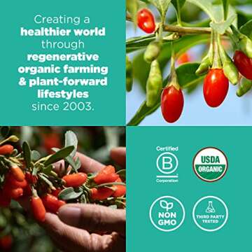 Navitas Organics Goji Berries, 16 Ounce. Bag, 15 Servings Organic, Non-GMO, Sun-Dried, Sulfite-Free