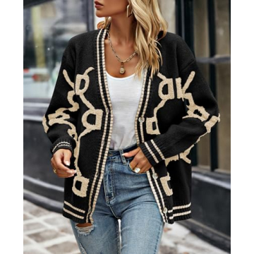 PrettyGarden Women's Knit Cardigan for Stylish Comfort