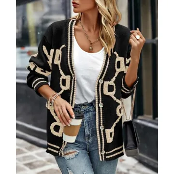 PrettyGarden Women's Knit Cardigan for Stylish Comfort