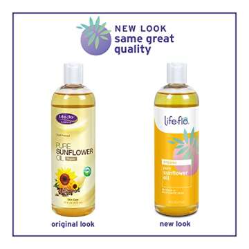 Life-flo Carrier Oil | 16oz (Pure Sunflower Oil)