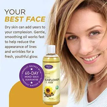 Life-flo Carrier Oil | 16oz (Pure Sunflower Oil)