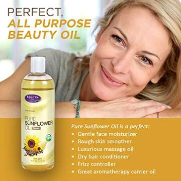 Life-flo Carrier Oil | 16oz (Pure Sunflower Oil)