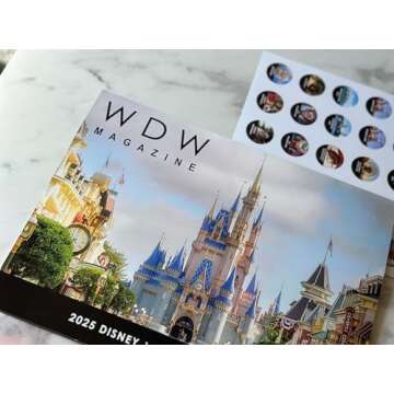 WDW Magazine 2025 Wall Calendar - With Bonus Trip Planning and Celebration Stickers for Disney World, Disneyland, Disney Cruise, Birthdays
