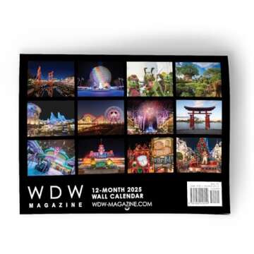 WDW Magazine 2025 Wall Calendar - With Bonus Trip Planning and Celebration Stickers for Disney World, Disneyland, Disney Cruise, Birthdays