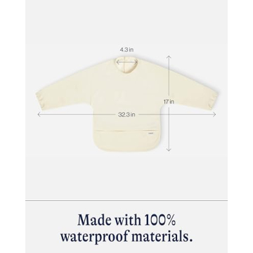 Lalo Smock Bib for Easy Mealtimes - Waterproof & Stylish