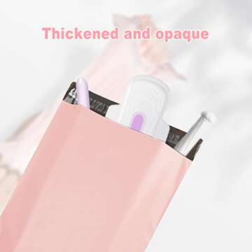Hipruict Sanitary Napkin Disposal Bags, 200 Pcs Pink Feminine Hygiene Disposal Bags, Self-sealing Seals, Women Sanitary Disposal Bags, Privacy Protection, Disposal Sanitary Napkins, Tampons