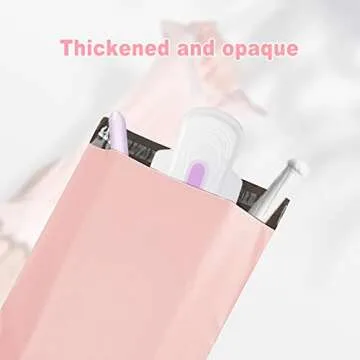 Hipruict Sanitary Napkin Disposal Bags, 200 Pcs Pink Feminine Hygiene Disposal Bags, Self-sealing Seals, Women Sanitary Disposal Bags, Privacy Protection, Disposal Sanitary Napkins, Tampons