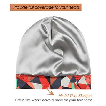 Adjustable Satin Cap for Curly Hair - Stylish Sleep Wear