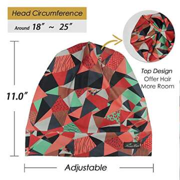 Adjustable Satin Cap for Curly Hair - Stylish Sleep Wear