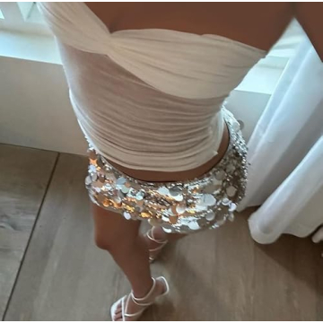 Bocymolay Y2k Ruched Bow Tube Top for Women