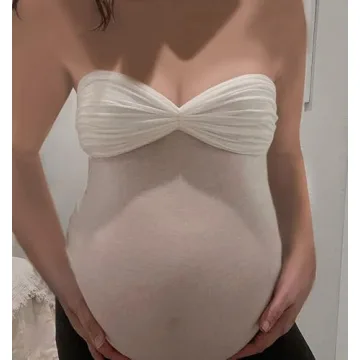 Bocymolay Y2k Ruched Bow Tube Top for Women